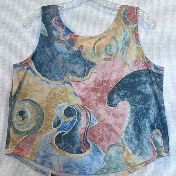 Vtg Lily's of Beverly Hills Matching Tank Top & Pleated Skirt Set M (Sz 12) READ - Picture 7 of 14